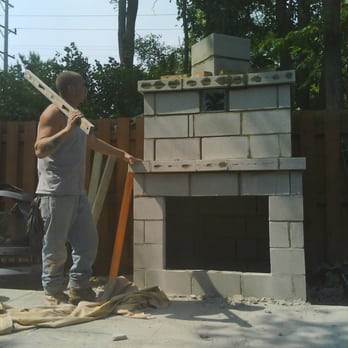 Rite Way Brick Restoration - Backyard fireplace shell - Masonry/Concrete Near Me - Lyons, Illinois Rite Way Brick Restoration - Backyard fireplace shell - Masonry/Concrete Near Me - Lyons, Illinois