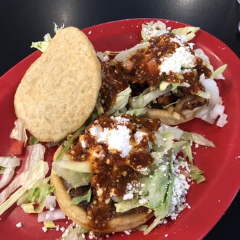 La Morena - 2 sopes and 1 gordita - Mexican Near Me - Harrisonburg, Virginia