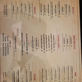 Citrone Italian Chophouse - Menu 2/2025 - New American Near Me - Redlands, California