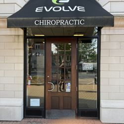 Super cute front door of Evolve Chiropractic of Palatine.  I knew I was in the right place just from how it looked!