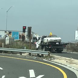 Car being towed Car being towed