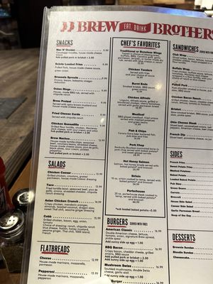 Menu photo 1 The Brew Brothers Columbus, OH