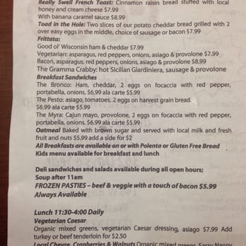 Coco Artisan Bakery & Good Eats - Menu page 1 - Sandwiches Near Me - Washburn, Wisconsin Coco Artisan Bakery & Good Eats - Menu page 1 - Sandwiches Near Me - Washburn, Wisconsin