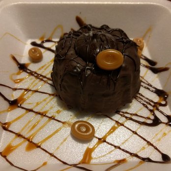 Samantha's Restaurant - Pot of gold chocolate volcano cake! - Breakfast & Brunch Near Me - North Canton, Ohio