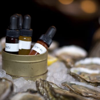 Grand Army - Happy hour (mixed) & BC oysters. Neat sauces! - Seafood Near Me - Brooklyn, New York Grand Army - Happy hour (mixed) & BC oysters. Neat sauces! - Seafood Near Me - Brooklyn, New York