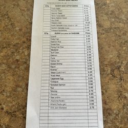Cafe Du Japon - Sushi Bar Menu