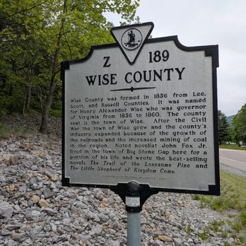 Lee County Wise County Historical Marker - Lee County / Wise County Historical Marker, Big Stone Gap - Landmarks & Historical Buildings Near Me - Big Stone Gap, Virginia Lee County Wise County Historical Marker - Lee County / Wise County Historical Marker, Big Stone Gap - Landmarks & Historical Buildings Near Me - Big Stone Gap, Virginia