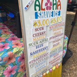 Aloha Shave Ice - Menu