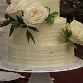 Laurannae - Wedding cake with a hole poked on the front of it. It was this way when I first walked in to start getting ready for the day. - Bakeries Near Me - Broken Arrow, Oklahoma Laurannae - Wedding cake with a hole poked on the front of it. It was this way when I first walked in to start getting ready for the day. - Bakeries Near Me - Broken Arrow, Oklahoma