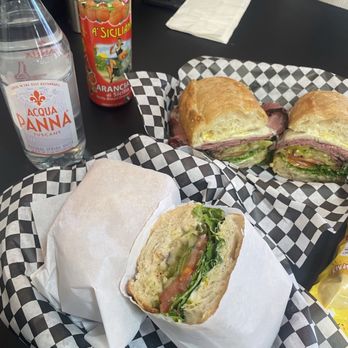 Panino - A Mama Mia & A Pastrami. It cokes with a bag of chips. Drinks sold separately. It's a little pricey but so worth it. It was 2 meals for me. - Sandwiches Near Me - Las Vegas, Nevada Panino - A Mama Mia & A Pastrami. It cokes with a bag of chips. Drinks sold separately. It's a little pricey but so worth it. It was 2 meals for me. - Sandwiches Near Me - Las Vegas, Nevada
