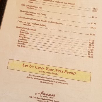 Ariana's Restaurant - American Near Me - Salinas, California Ariana's Restaurant - American Near Me - Salinas, California