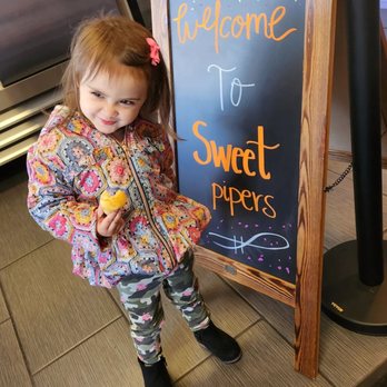 Sweet Pipers - Sweet Sky @ Sweet Pipers enjoying plain mochi - Desserts Near Me - Pinole, California