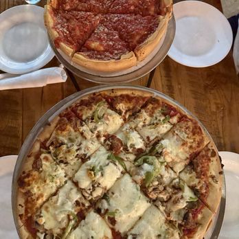Giordano's - 10" Chicago Classic deep dish pizza and 14" The Special thin crust pizza - Pizza Near Me - Chicago, Illinois Giordano's - 10" Chicago Classic deep dish pizza and 14" The Special thin crust pizza - Pizza Near Me - Chicago, Illinois