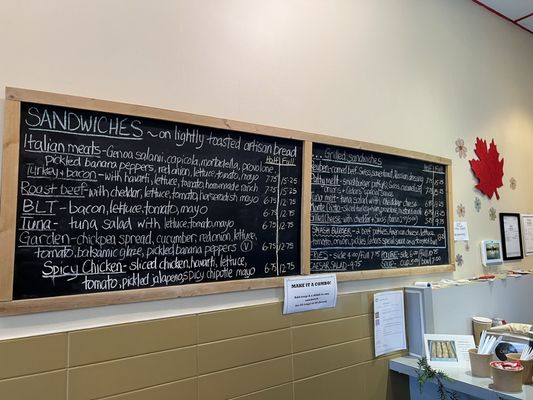 Menu photo 1 Cedars Sandwich Shop Vancouver, BC