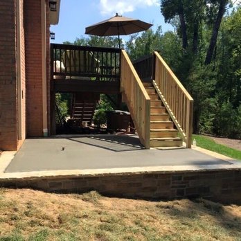 Backyard Leisure - Day after pad was pad was complete.  Great install 3 days total. - Hot Tub & Pool Near Me - Kernersville, North Carolina