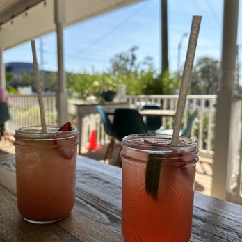 bullig  - wo drinks on a wooden table - Cafes Near Me - Fort Myers, Florida