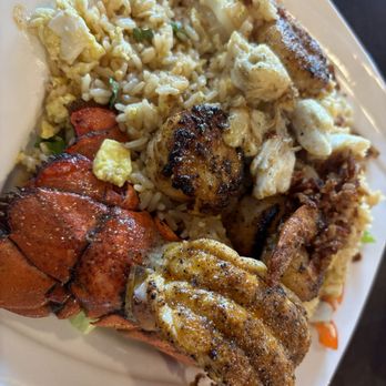 Dirty Cajun Seafood Kitchen - Lobster, Scallop, Shrimp, Jumbo Crab Meat Fried Rice - Cajun/Creole Near Me - Bedford, Texas