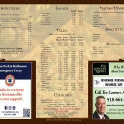 Mechanicville House of Pizza - Updated menu 11/11/24