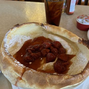 Elmer’s Restaurant - German Pancake with Strawberries - Diners Near Me - Palm Springs, California Elmer’s Restaurant - German Pancake with Strawberries - Diners Near Me - Palm Springs, California