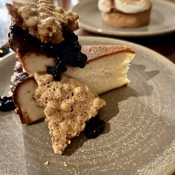 Arden - Basque cheesecake with huckleberry - New American Near Me - Portland, Oregon Arden - Basque cheesecake with huckleberry - New American Near Me - Portland, Oregon