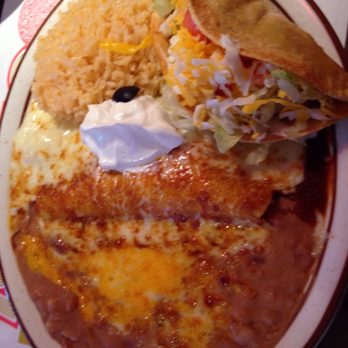 Mi Ranchito - Chicken taco and chicken enchilada ordered with red sauce. A little under $10. - Mexican Near Me - Orem, Utah Mi Ranchito - Chicken taco and chicken enchilada ordered with red sauce. A little under $10. - Mexican Near Me - Orem, Utah