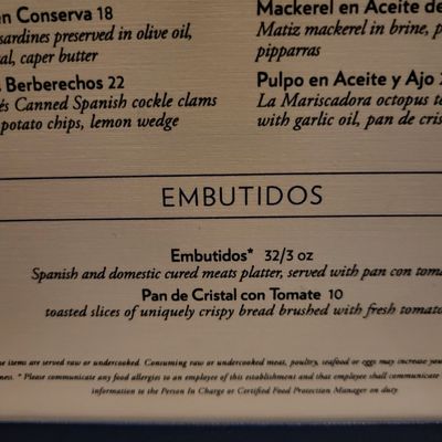 Menu photo 8 Bar Mar Chicago, IL