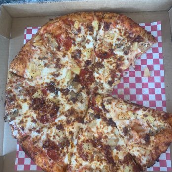 Pizza In & Go - Pizzas Large 14" with pepperoni, bacon, mushroom, pineapple, and extra cheese. - Pizza Near Me - Antioch, Tennessee Pizza In & Go - Pizzas Large 14" with pepperoni, bacon, mushroom, pineapple, and extra cheese. - Pizza Near Me - Antioch, Tennessee