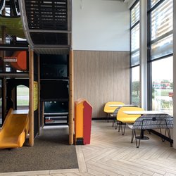 McDonald's - Seating near the plat place.