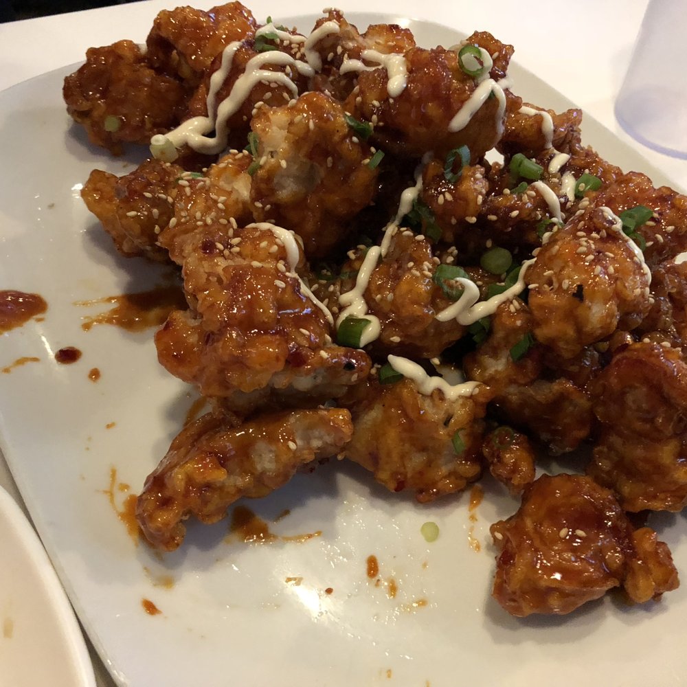 Danji - spicy sweet crispy chicken is amazing and plenty to share - Asian Fusion Near Me - Centreville, Virginia Danji - spicy sweet crispy chicken is amazing and plenty to share - Asian Fusion Near Me - Centreville, Virginia