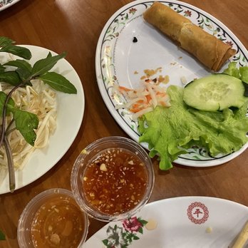 New Saigon - Crispy egg rolls 2 eaten already - Vietnamese Near Me - Bakersfield, California