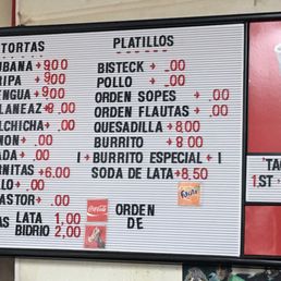 La Jalisco.  Mexican Market and Taqueria: Tortas, Tacos, entrees (platillos), Saturday and Sunday (delicious birria and menudo available)