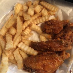 American Wings & Seafood - Wings and fries