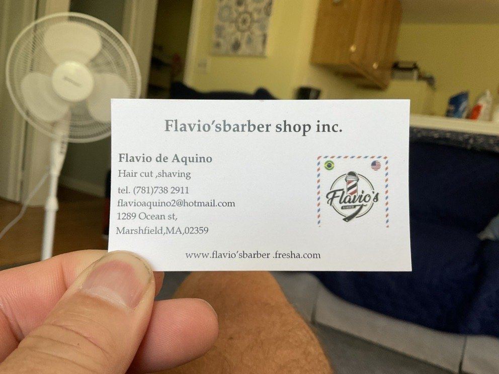 Flavio's Barber Shop Logo