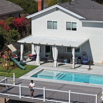 Yoder Construction - Aerial View of the deck. - Decks & Railing Near Me - Oceanside, California