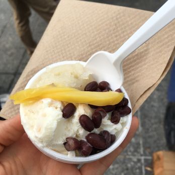 A Taste of Edmonton - Coconut ice cream topped with jack fruit and red beans with side of sticky rice  Brought to you by Loft Thai Eatery - Festivals Near Me - Edmonton, Alberta