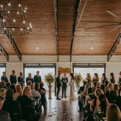 Serenity Ridge - Gorgeous indoor ceremony at Serenity Ridge's Wedding Pavilion.