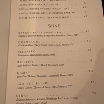 Kumiko - Beer / wine by the glass. - Japanese Near Me - Chicago, Illinois