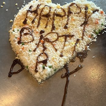 Tien - First surprise with Happy Birthday! - Sushi Bars Near Me - Biloxi, Mississippi