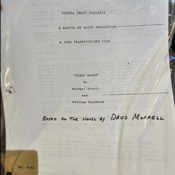 First blood script!