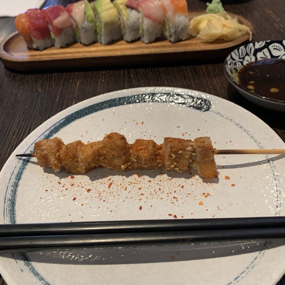 Spiral Flame - Pork belly with shaken spicy - Japanese Near Me - San Bruno, California Spiral Flame - Pork belly with shaken spicy - Japanese Near Me - San Bruno, California