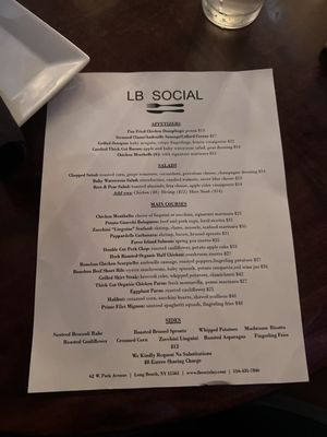 Menu photo 1 LB Social Long Beach, NY