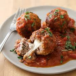 Mindful Kitchen - Stuffed Turkey or Beef Meatballs with Marinara Sauce