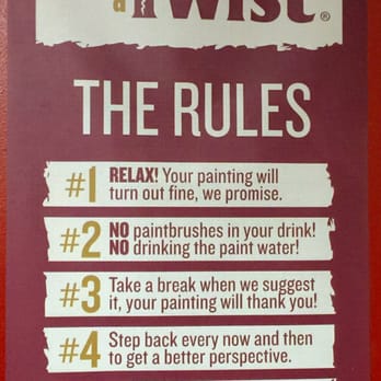 Painting with a Twist - Rules - Art Classes Near Me - Round Rock, Texas Painting with a Twist - Rules - Art Classes Near Me - Round Rock, Texas