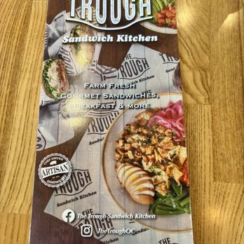 The Trough Sandwich Kitchen - Menu cover - Sandwiches Near Me - Irvine, California The Trough Sandwich Kitchen - Menu cover - Sandwiches Near Me - Irvine, California