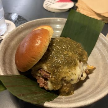 Bar Sótano - late night smash burger (available after 9pm) - New Mexican Cuisine Near Me - Chicago, Illinois