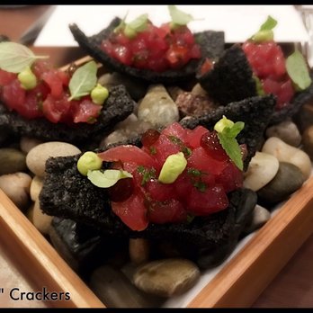 Senia - "Poke" Crackers - Cocktail Bars Near Me - Honolulu, Hawaii
