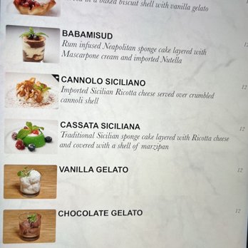 Ribalta - Dessert menu - Pizza Near Me - New York, New York Ribalta - Dessert menu - Pizza Near Me - New York, New York
