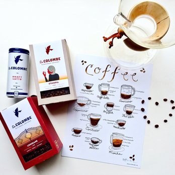 La Colombe - Ethiopia YirgZ and Louisiane coffee beans and a draft latte - Coffee & Tea Near Me - Washington, DC, District of Columbia
