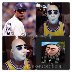 D'Style Make-Up - CC Sabathia as Gru for Halloween 2013.
