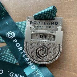 Portland Half Marathon 2023 finisher medal
